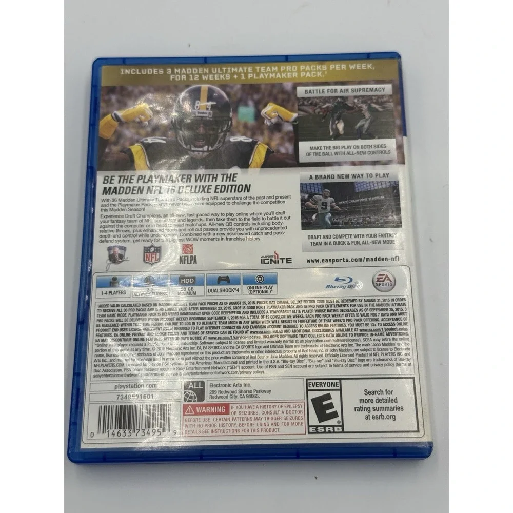 Madden NFL 16‎ Deluxe Edition PlayStation 4 PS4